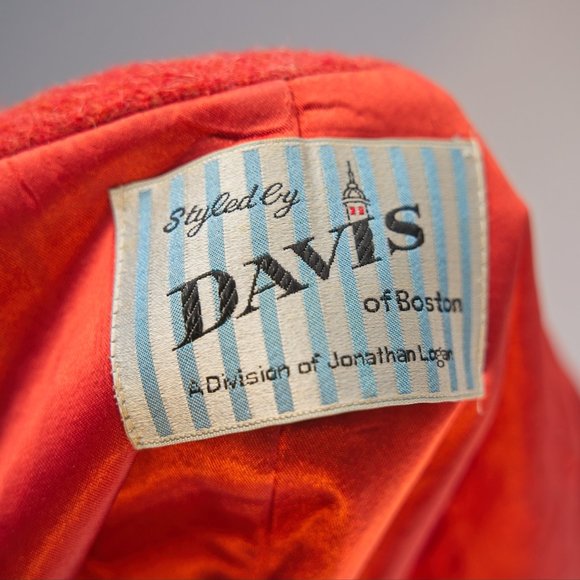 60s Davis of Boston Burnt Orange Cape Jacket - Picture 5 of 7